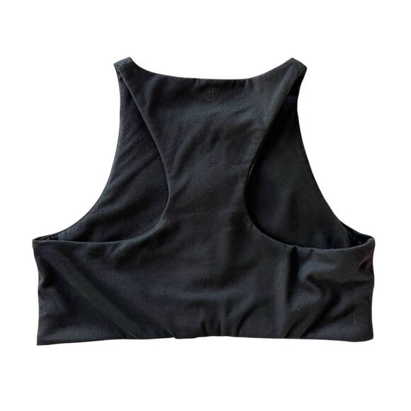 Sage Collective Black Zip Front Sports Bra - Picture 2 of 3